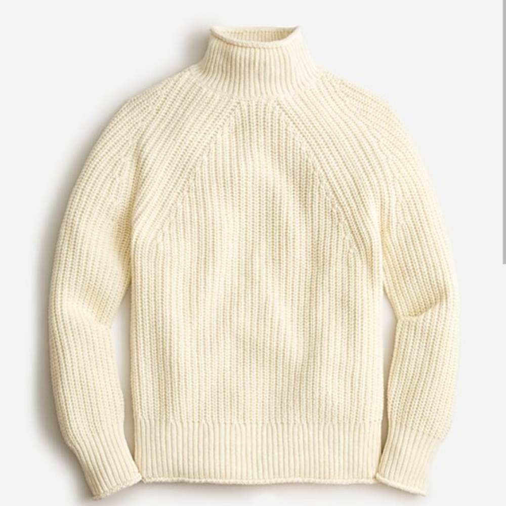 JCrew relaxed rollneck neck sweater